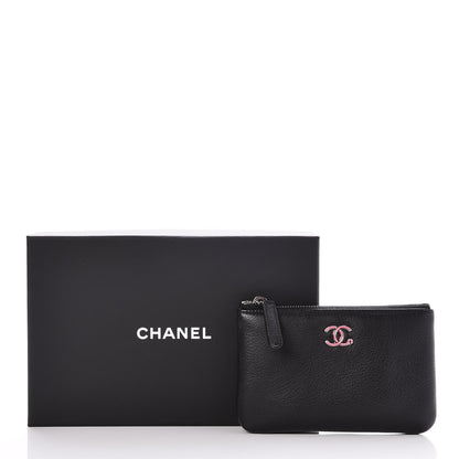 Chanel Goatskin Small Cosmetic Case Black 8 of 8