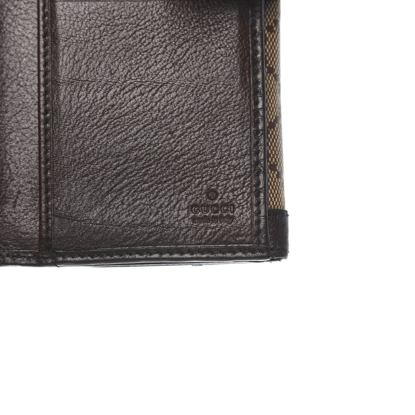 Crystal Monogram Continental Charmy Wallet Brown