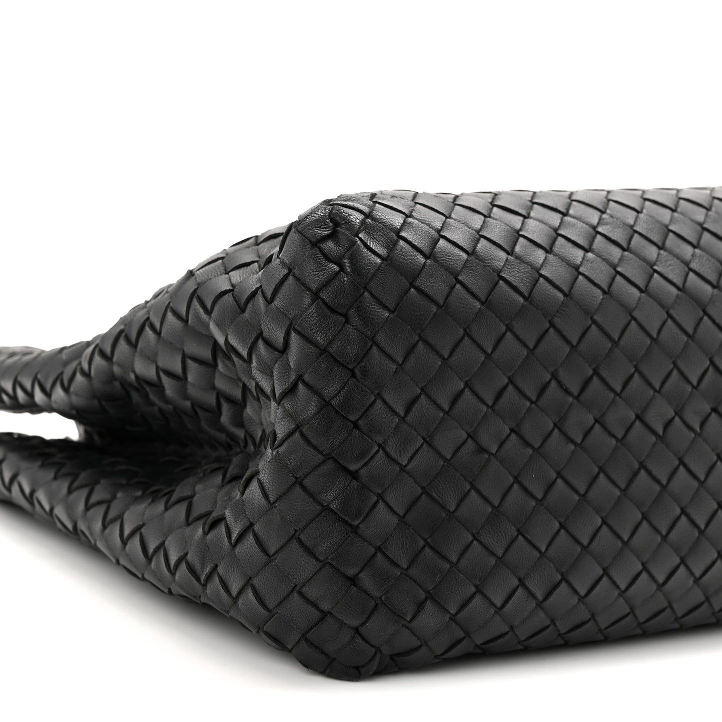 Nappa Intrecciato Medium Classic Chain Strap Tote Black