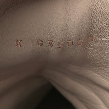 Chanel Patent Calfskin CC Lace Up Short Boots 39.5 Beige Black 7 of 7