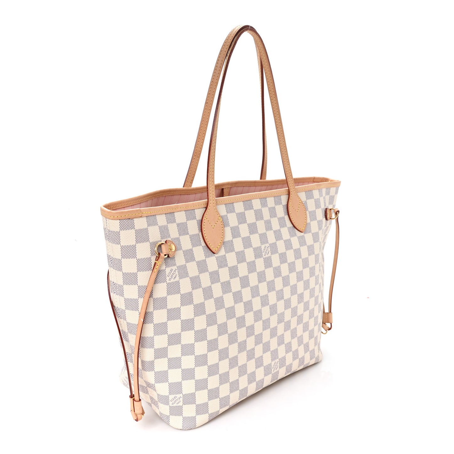 Damier Azur Neo Neverfull MM Rose Ballerine