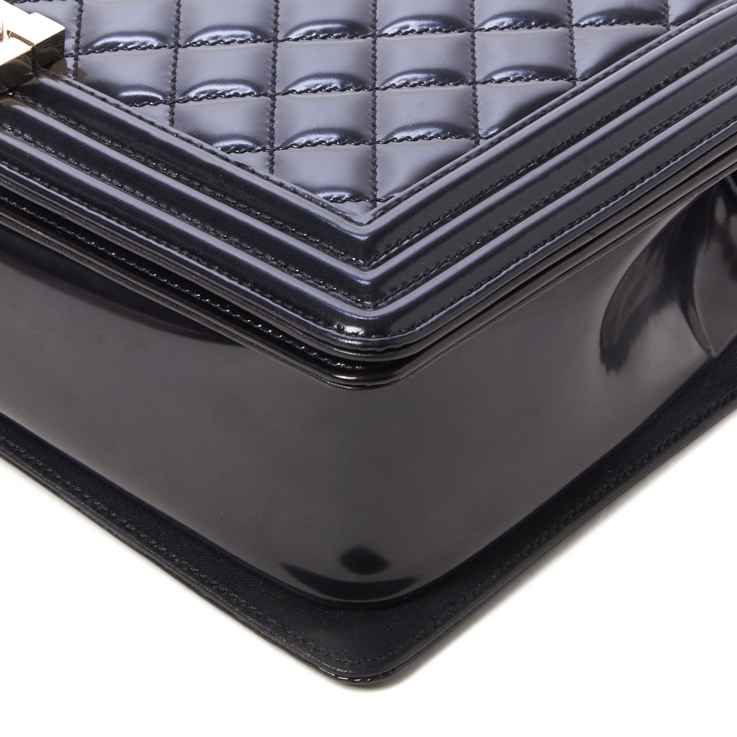 Chanel Iridescent Glazed Calfskin Quilted New Medium Boy Flap Black 4 of 8