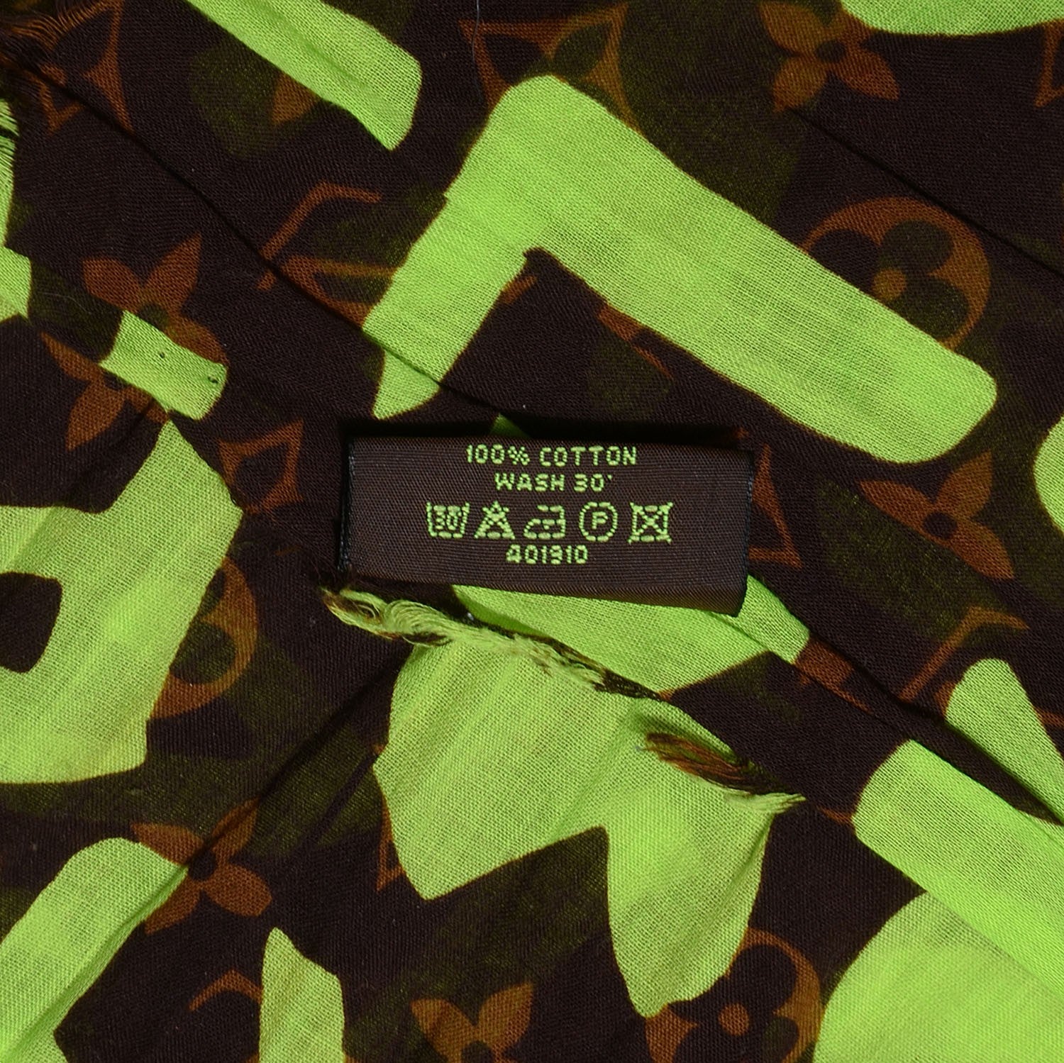 Louis Vuitton Cotton Graffiti Green 6 of 6
