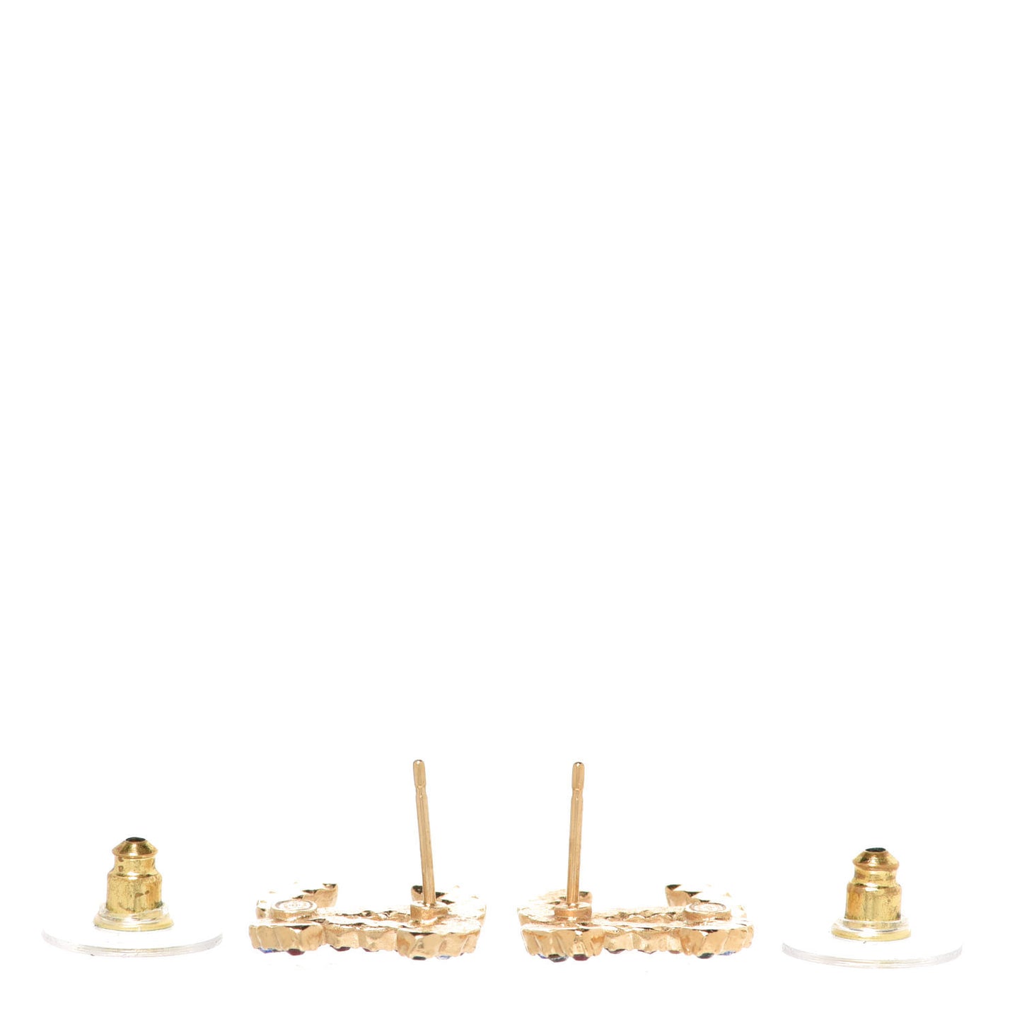 Crystal Over The Rainbow CC Earrings Gold Multicolor