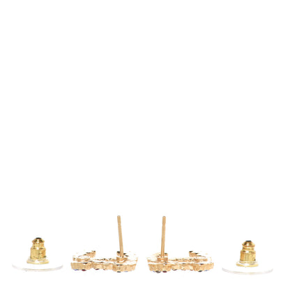 Chanel Crystal Over The Rainbow CC Earrings Gold Multicolor 3 of 5