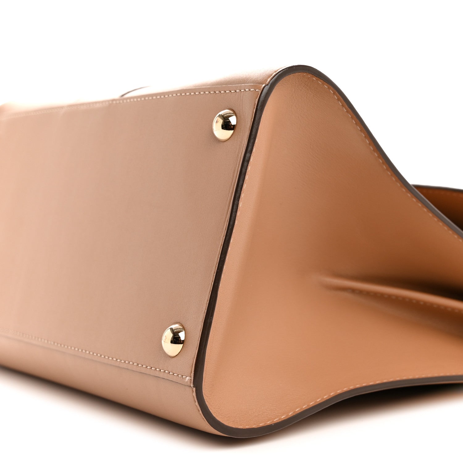 Delvaux Box Calfskin MM Brillant Satchel Vison 11 of 15