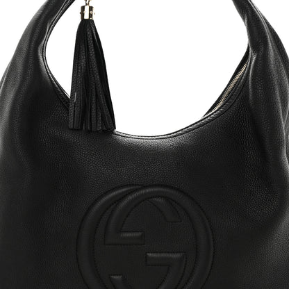 Gucci Pebbled Calfskin Soho Hobo Black 9 of 10