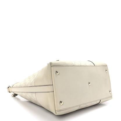 Gucci Guccissima Medium Lovely Heart Hobo Off White 4 of 10