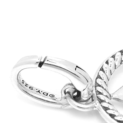 David Yurman Sterling Silver Fleur de Lis Charm Pendant 4 of 4
