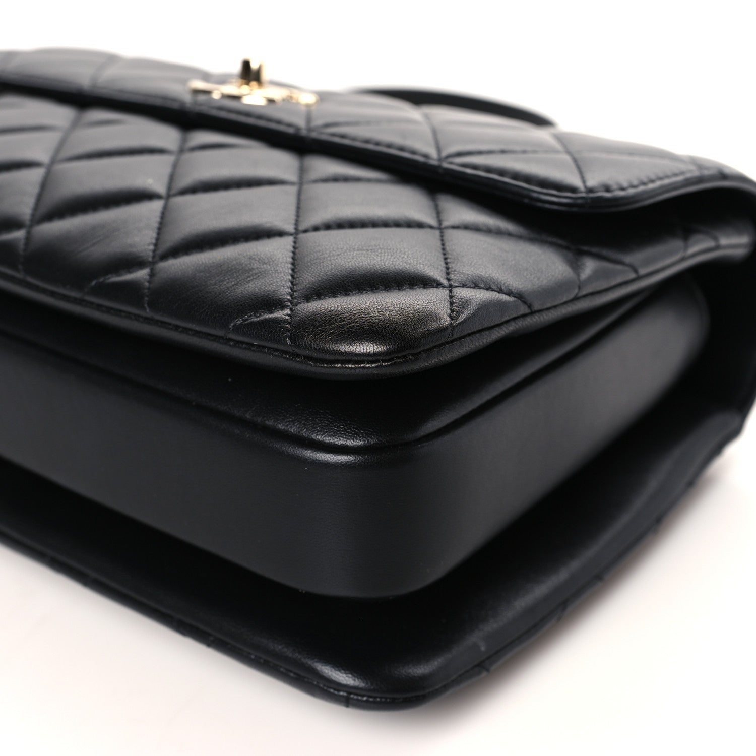 Chanel Lambskin Quilted Medium Trendy CC Flap Dual Handle Bag Black 9 of 10