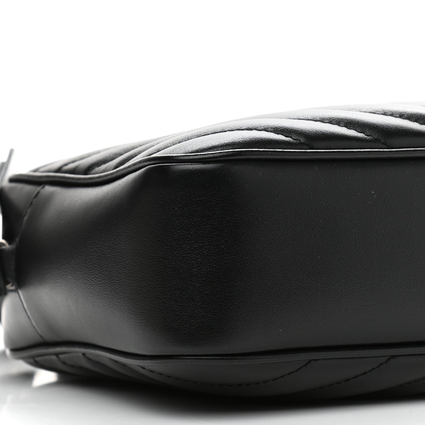 Calfskin Matelasse Monogram Lou Camera Bag Black