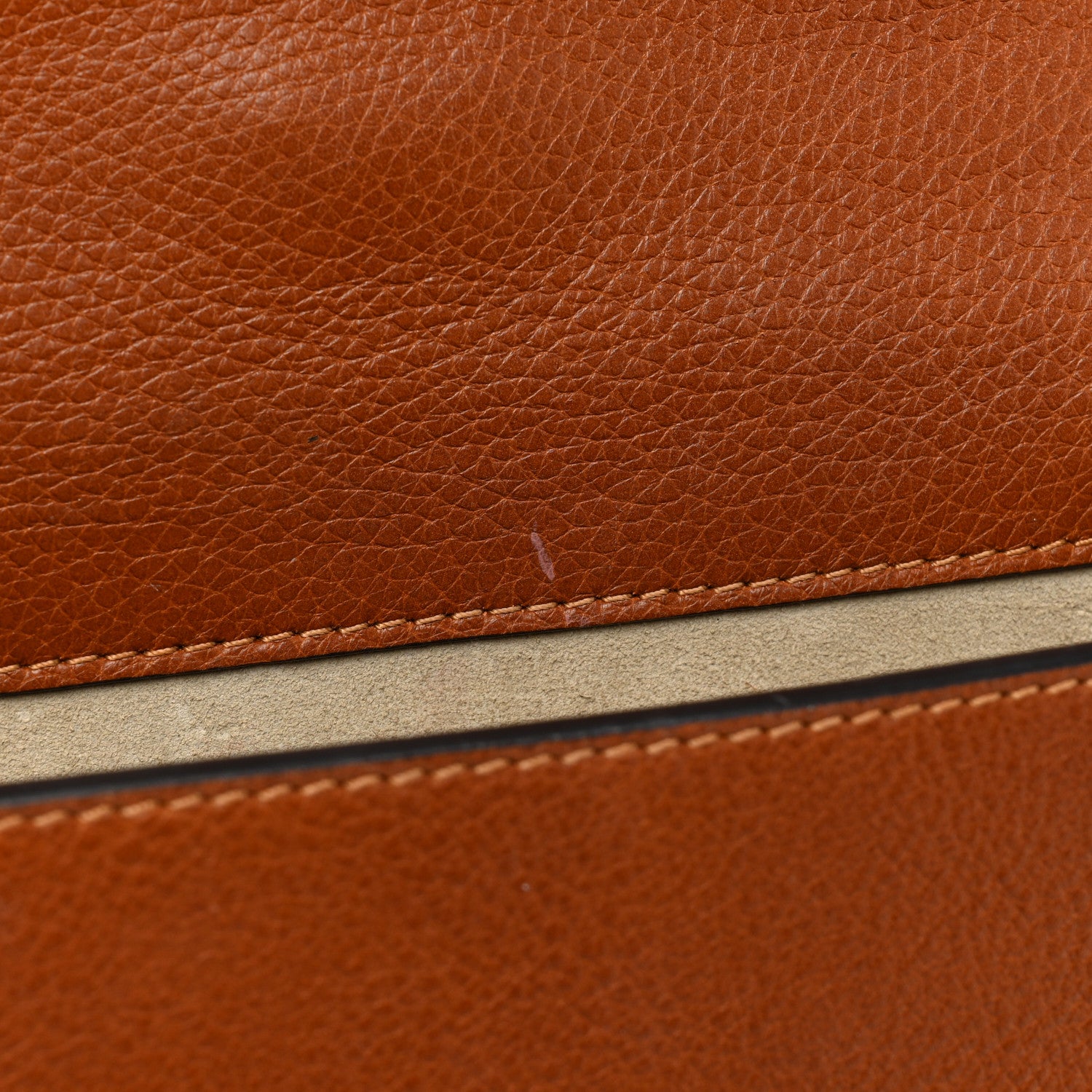 Chloe Calfskin Suede Medium Nile Bracelet Bag Caramel 11 of 18