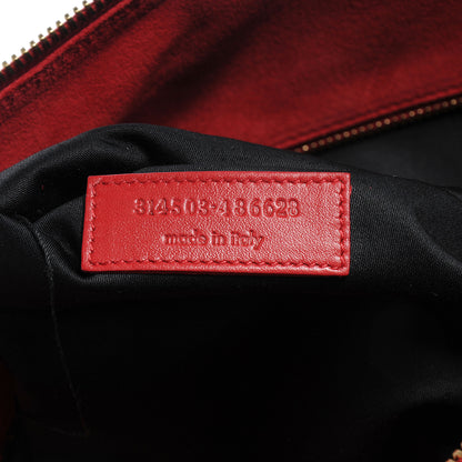 Saint Laurent Lambskin Classic Duffle 12 Bag Red 7 of 7