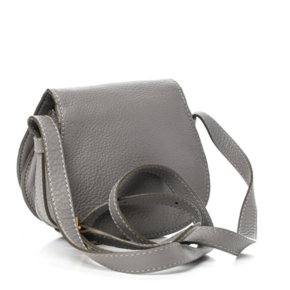 Chloe Calfskin Mini Marcie Round Crossbody Bag Cashmere Grey 3 of 9