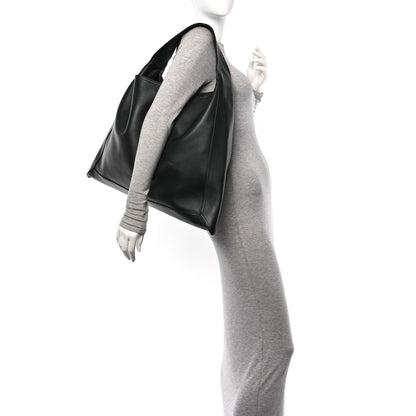 Bottega Veneta Silky Calfskin Large Hop Black 2 of 11