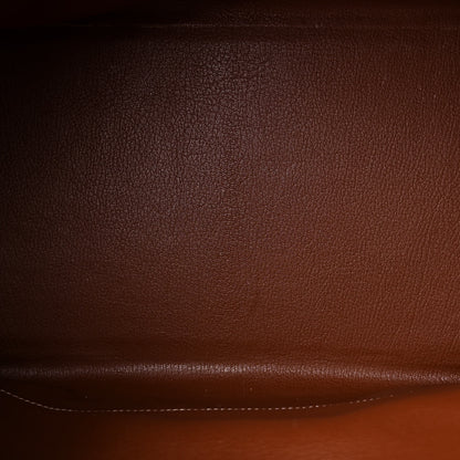 Hermes Toile Barenia Birkin 35 Fauve 5 of 10