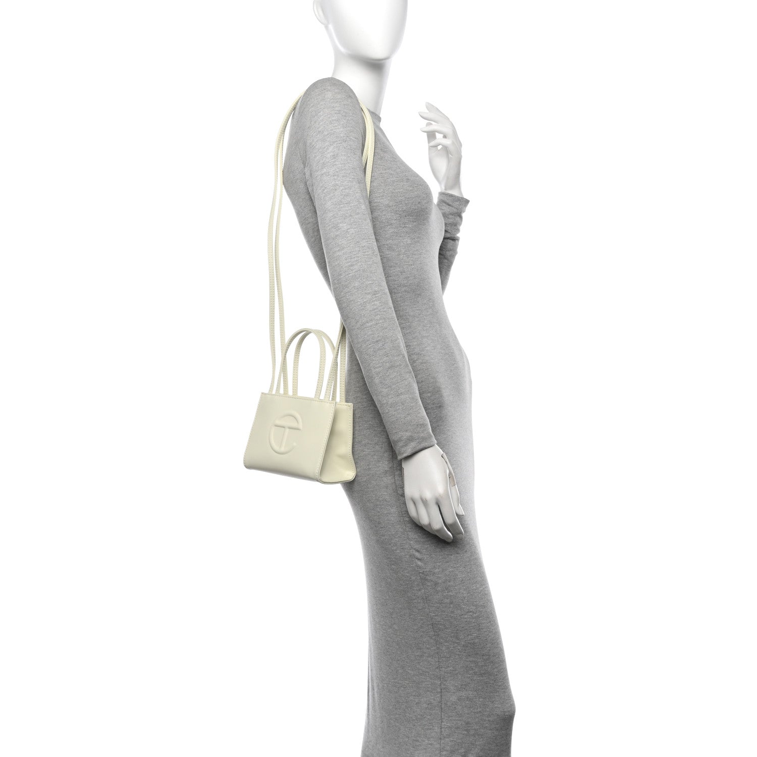 Telfar Vegan Leather Small Shopping Bag Glue 2 of 9