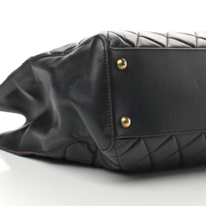 Chanel Calfskin Quilted Large Shopping Tote Black 9 of 20