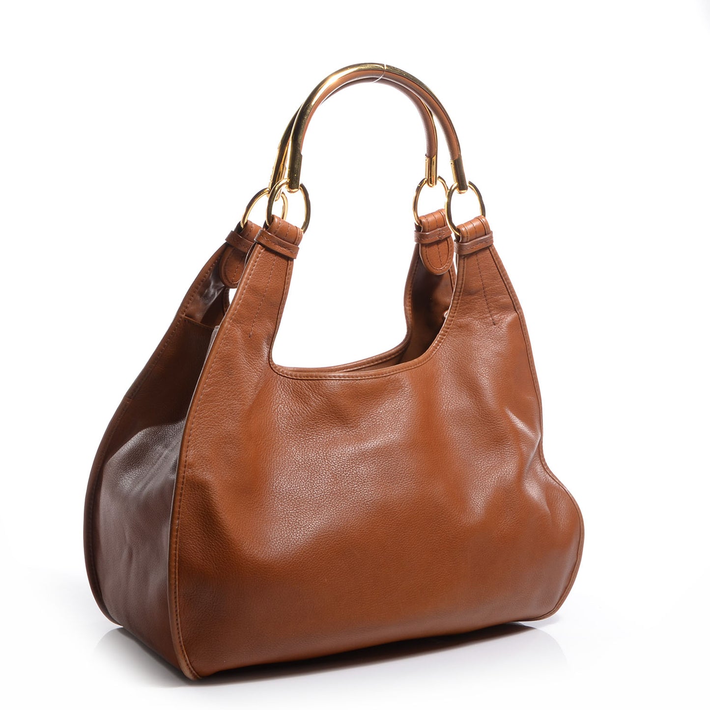 Calfskin 61 Medium Tote Brandy