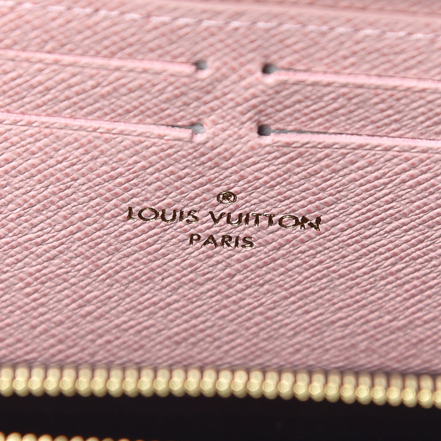 Damier Ebene Clemence Wallet Rose Ballerine
