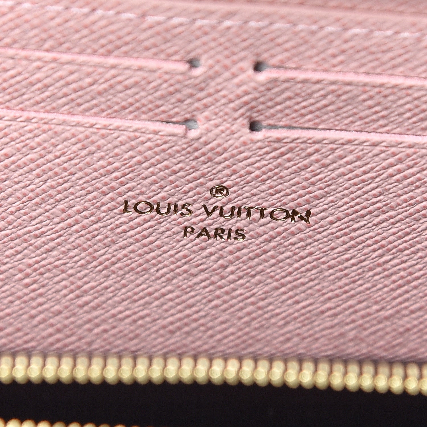 Louis Vuitton Damier Ebene Clemence Wallet Rose Ballerine 6 of 7