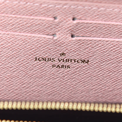 Louis Vuitton Damier Ebene Clemence Wallet Rose Ballerine 6 of 7