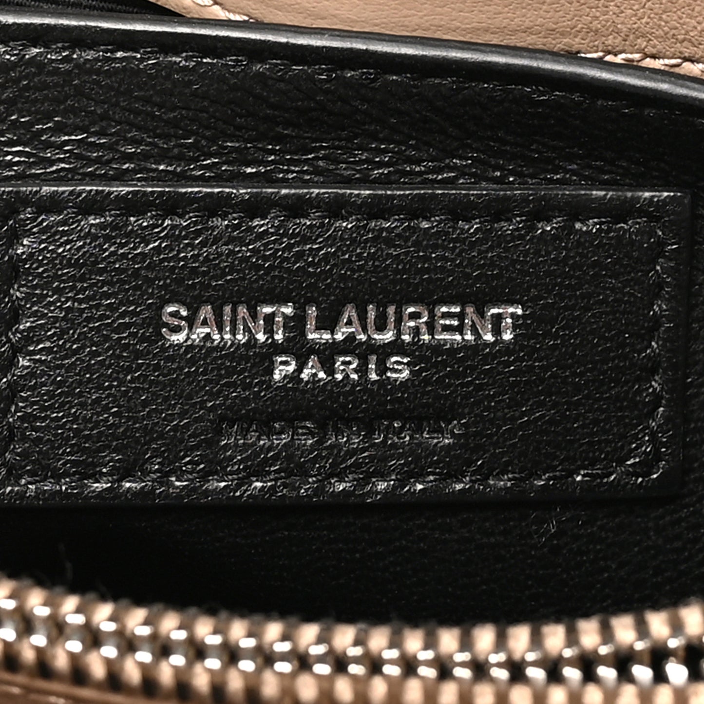 Calfskin Y Quilted Monogram Small Loulou Chain Satchel Dark Beige