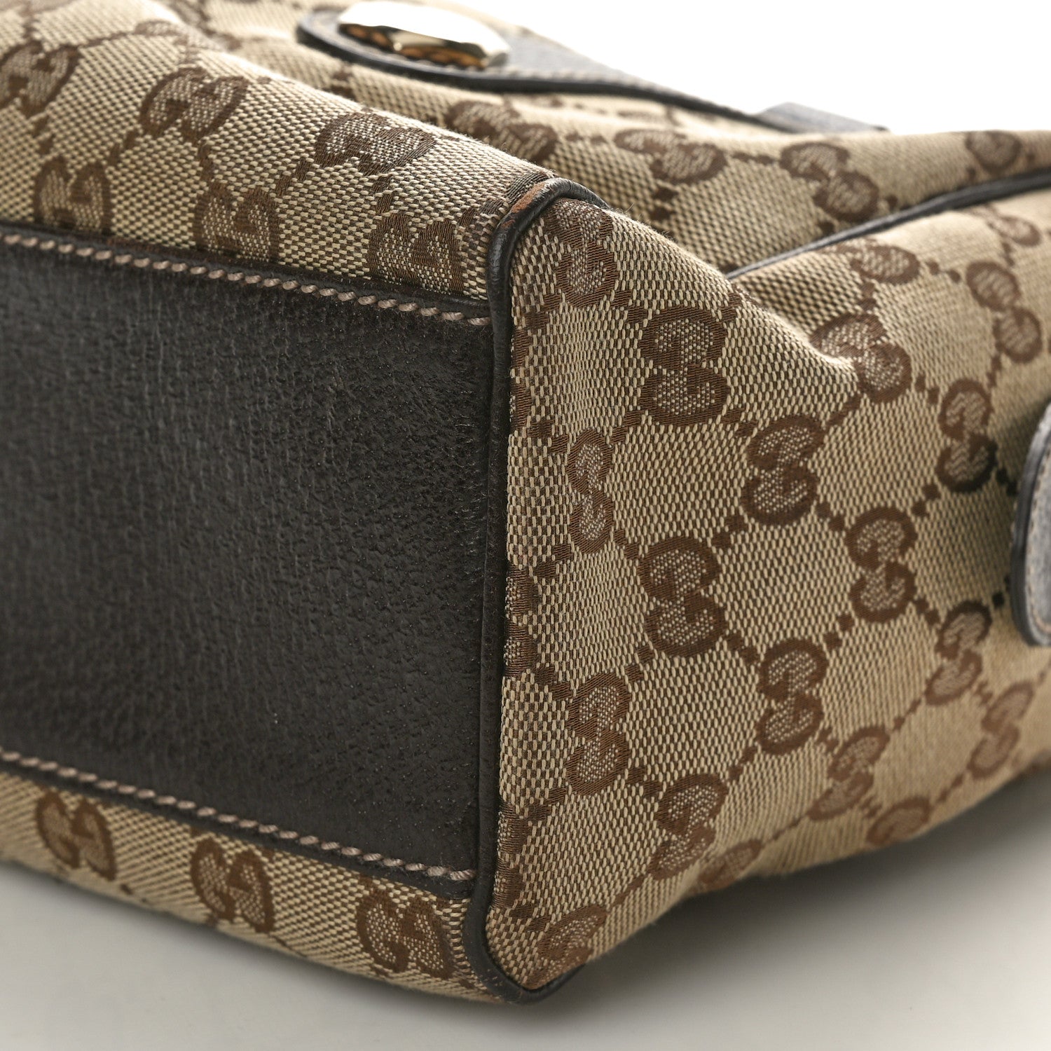 Gucci Monogram Small Charmy Boston Dark Brown 10 of 10
