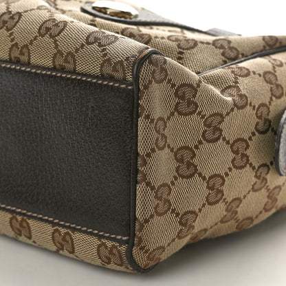 Gucci Monogram Small Charmy Boston Dark Brown 10 of 10