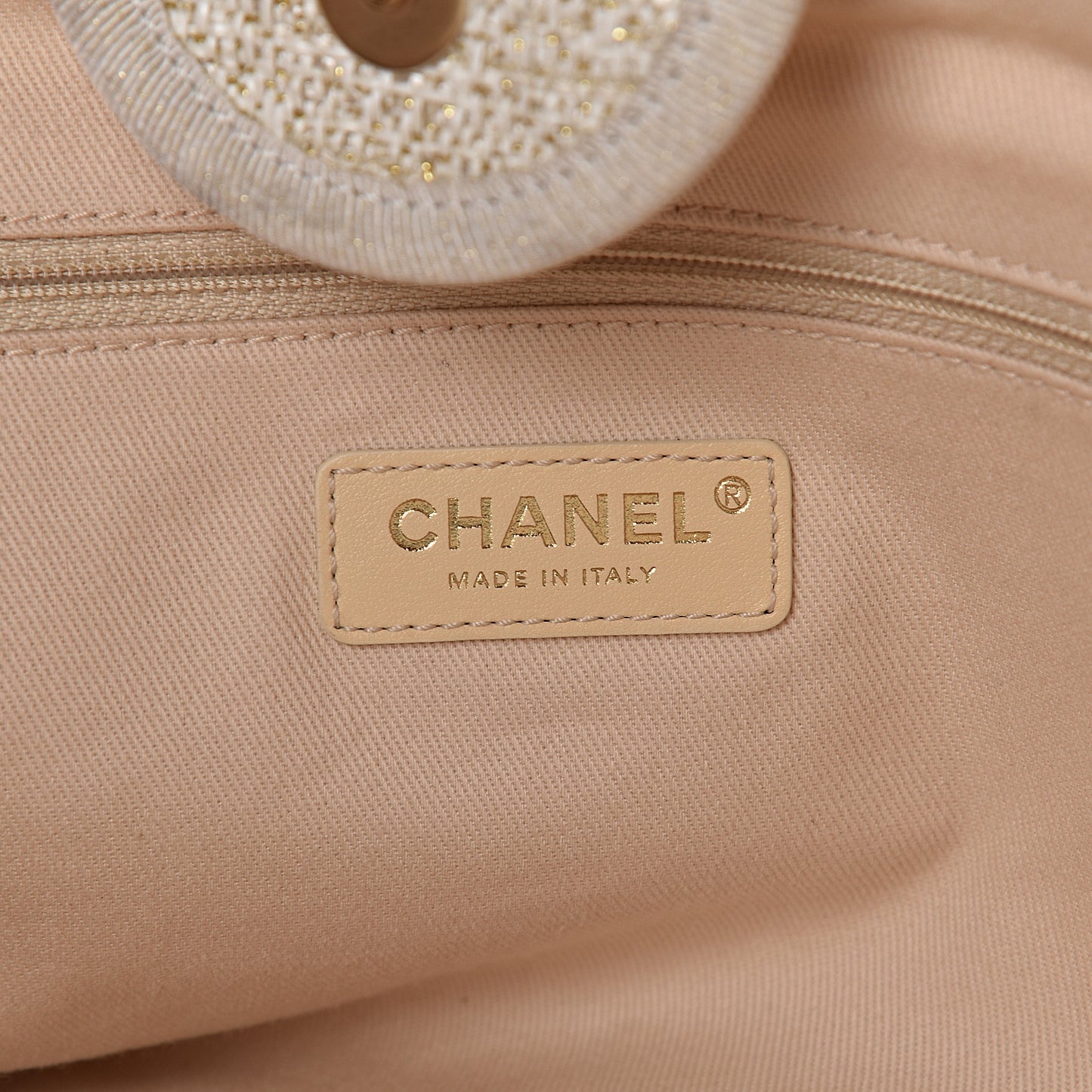 Canvas Large Deauville Tote Ivory