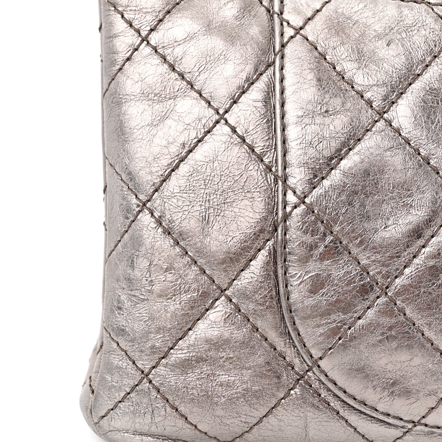 Chanel Metallic Aged Calfskin Quilted 2.55 Reissue 227 Flap Silver 13 of 13