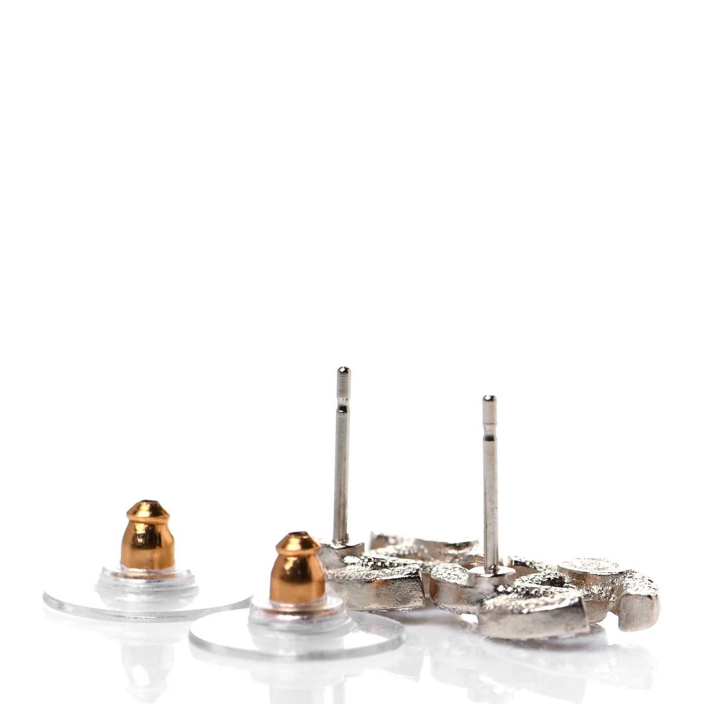Crystal CC Earrings Light Gold