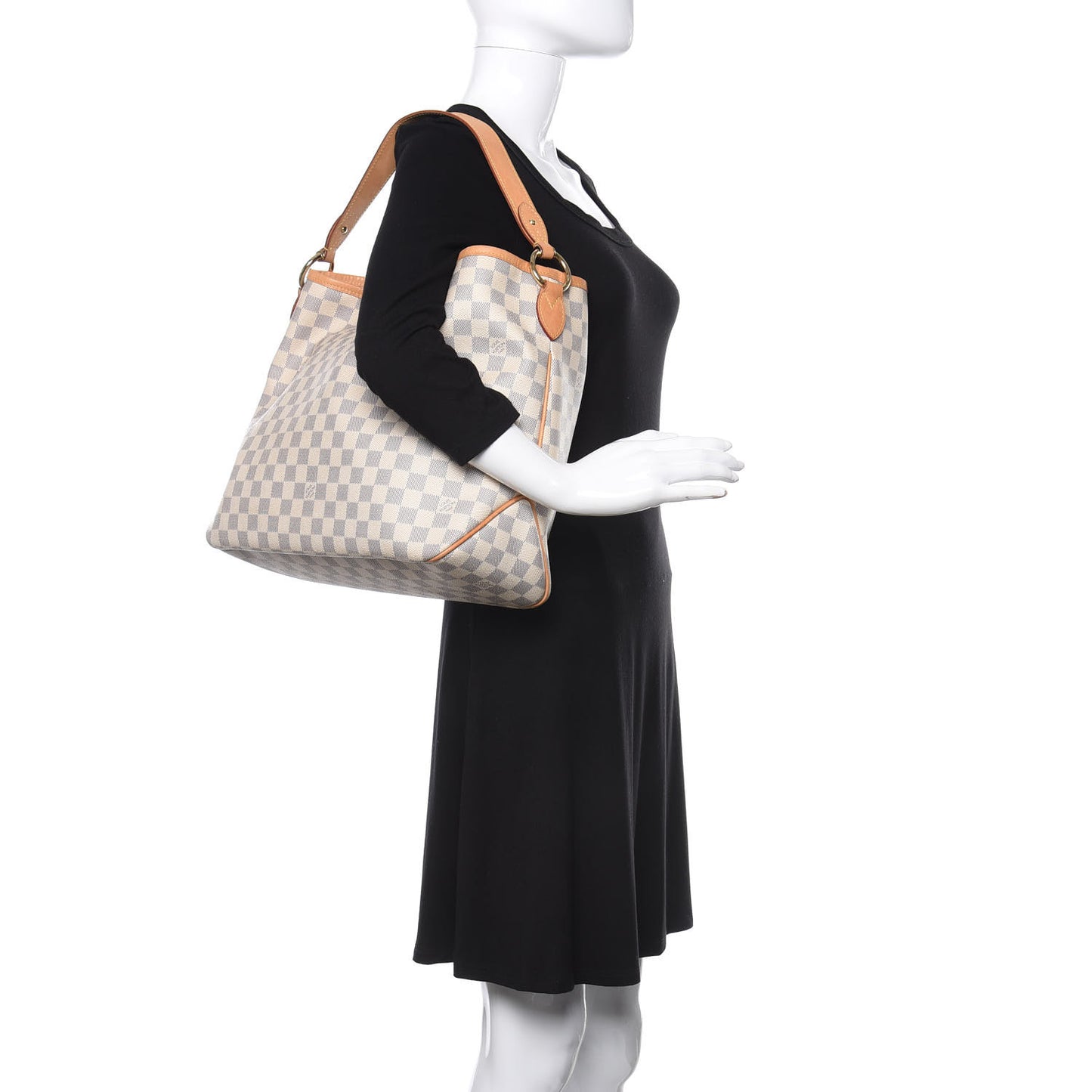 Damier Azur Delightful MM Rose Ballerine