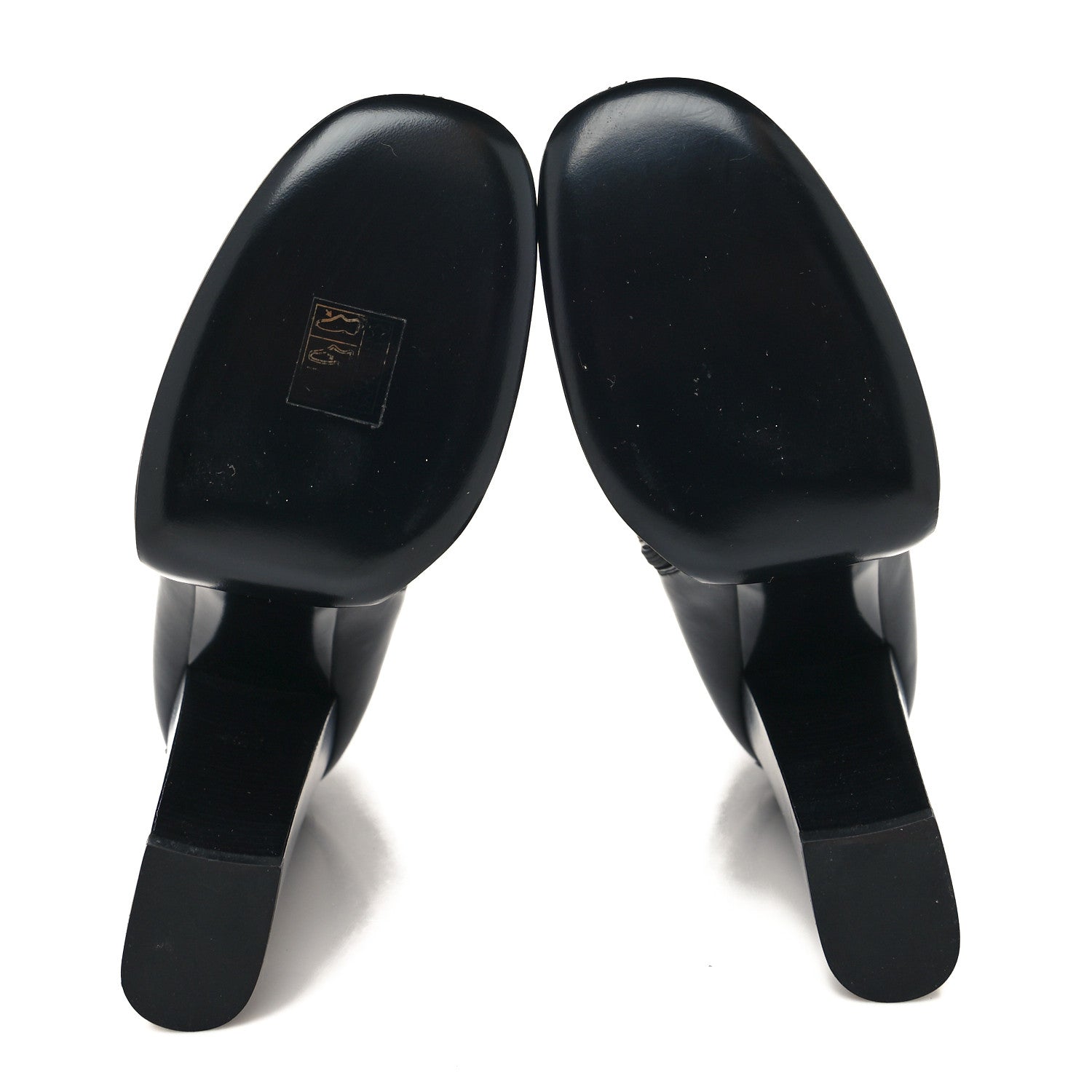 Saint Laurent Calfskin Mina 135 Boots 38.5 Black 5 of 7