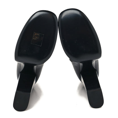 Saint Laurent Calfskin Mina 135 Boots 38.5 Black 5 of 7