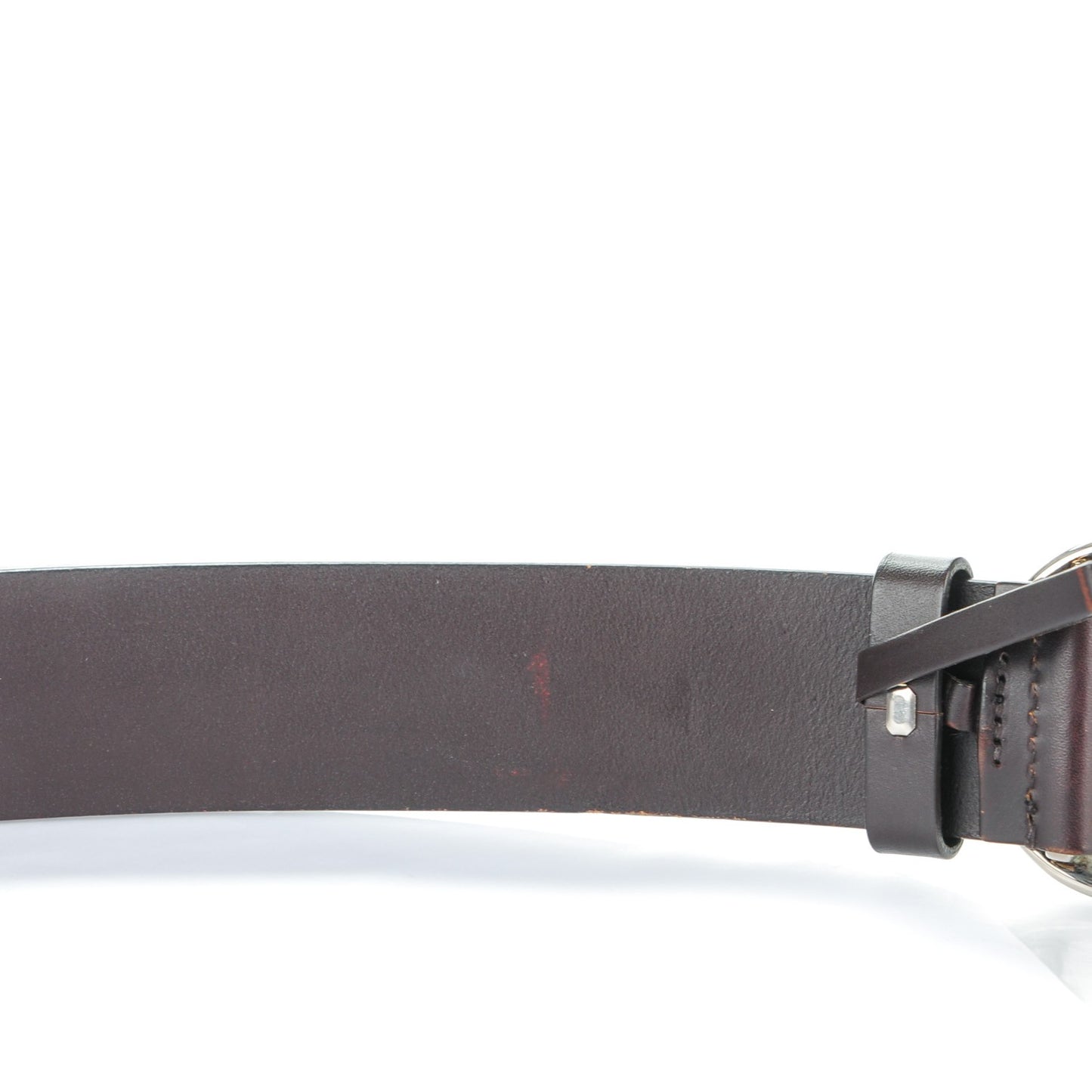 Calfskin Double G Belt 100 40 Dark Brown