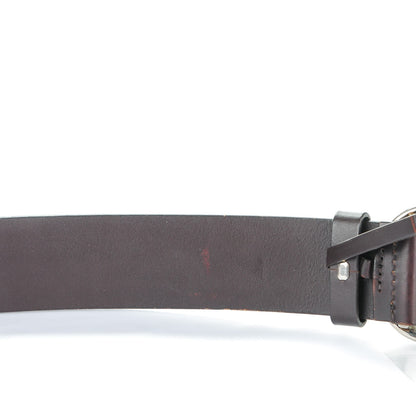 Gucci Calfskin Double G Belt 100 40 Dark Brown 3 of 6