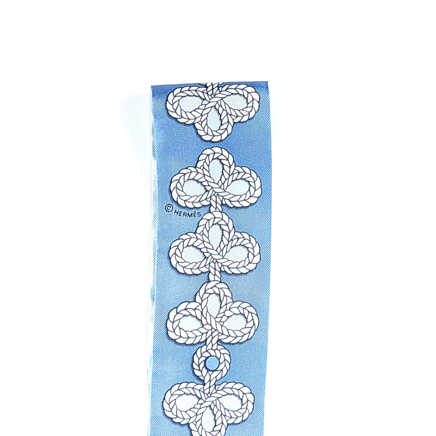Silk Galons Et Brandebourg Twilly Ciel Ocean White