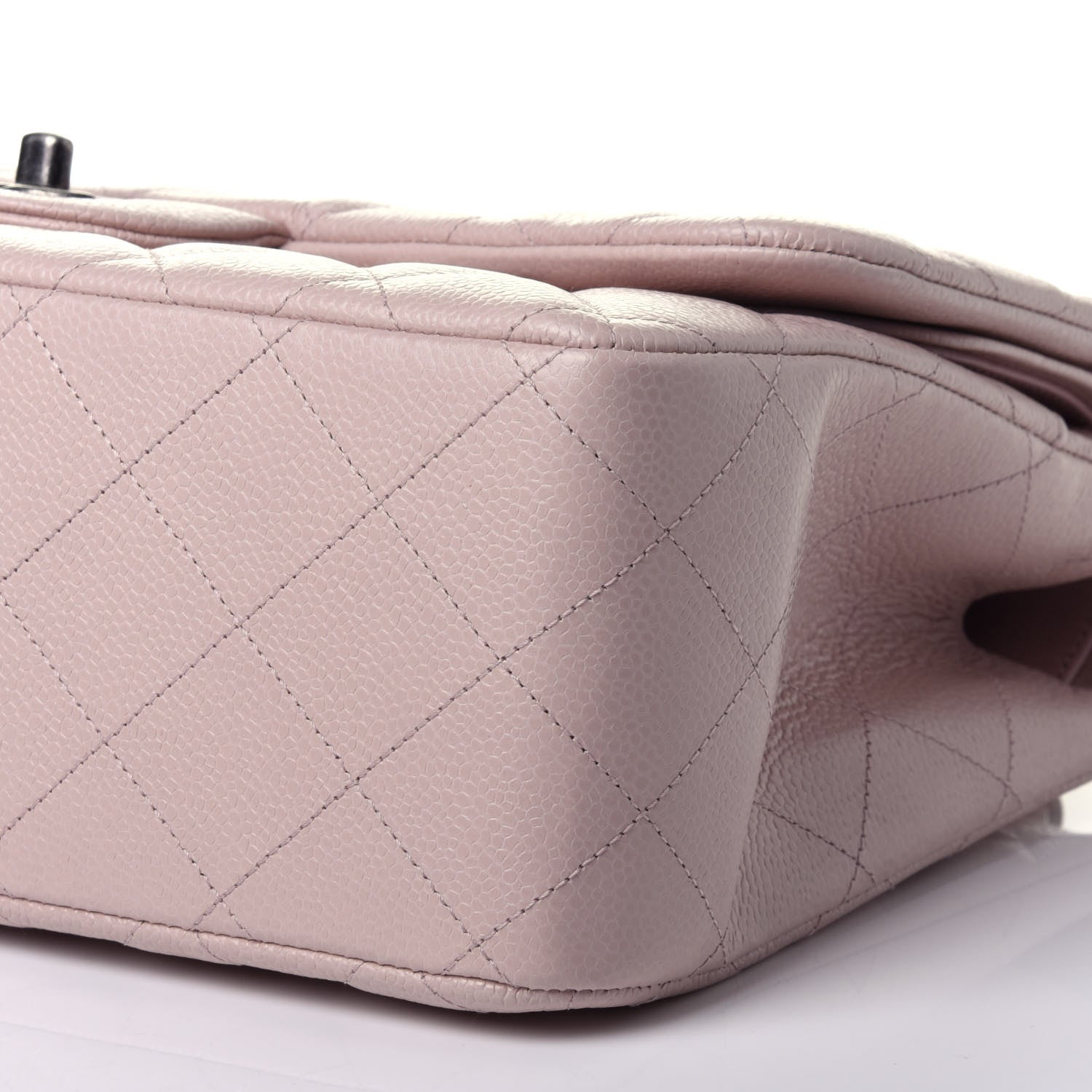 Chanel Caviar Quilted Jumbo Double Flap Light Pink 8 of 10