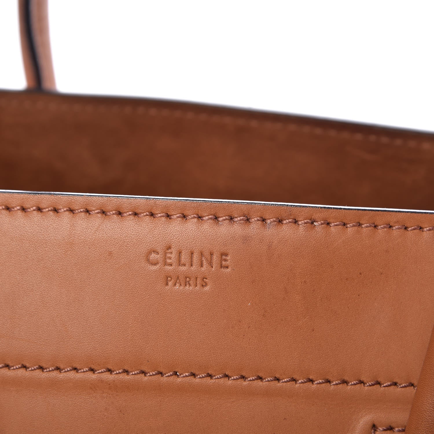 Celine Natural Calfskin Medium Phantom Luggage Tan 8 of 18