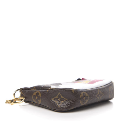 Louis Vuitton Monogram 2019 Christmas Animation Mini Courchevel Pochette Accessories Fuchsia 3 of 7