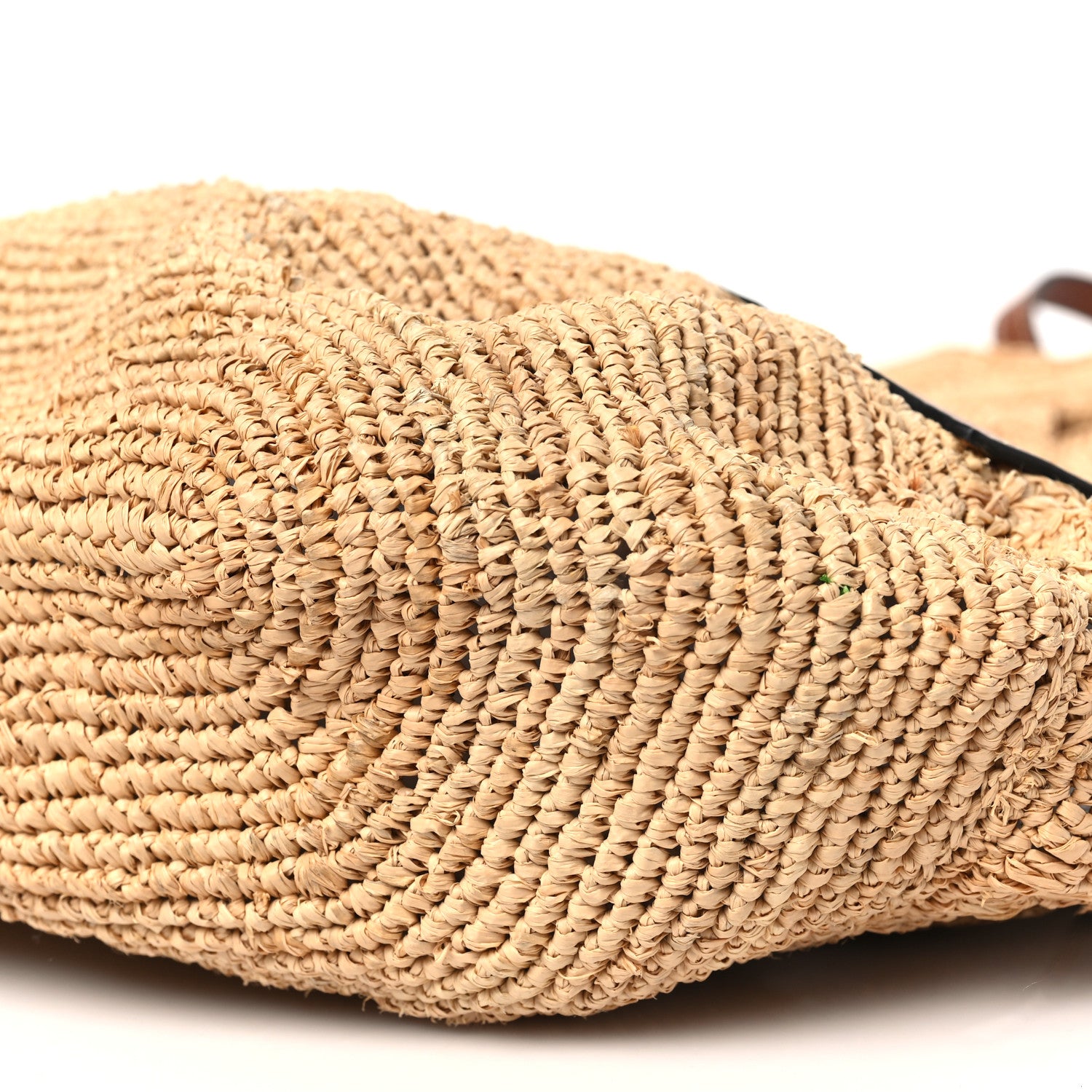 Loewe Raffia Crochet Slit Tote Bag Natural Tan 9 of 10