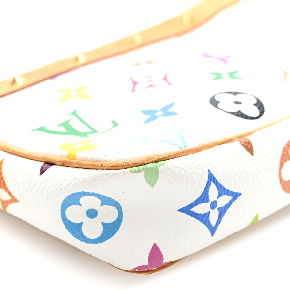 Monogram Multicolor Pochette Accessories White