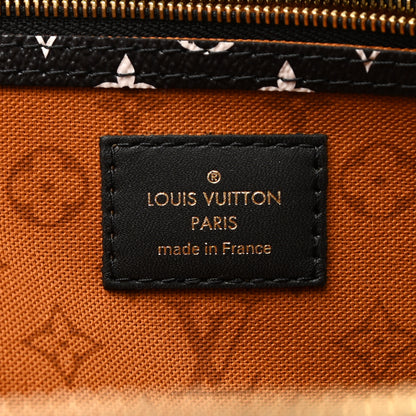 Louis Vuitton Monogram Giant Crafty Keepall Bandouliere 45 Creme Caramel Black 9 of 9
