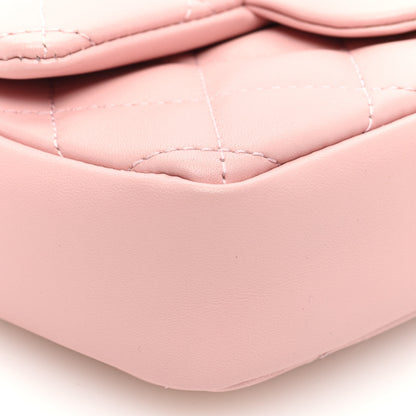 Chanel Lambskin Quilted Mini Heart Charms Flap Light Pink 8 of 9