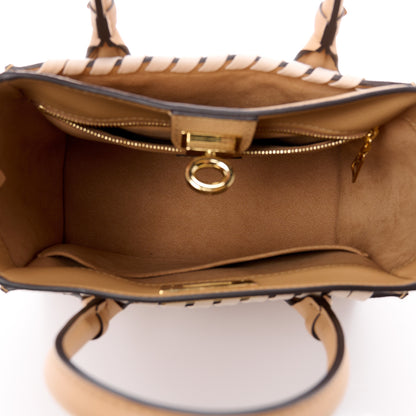 Louis Vuitton Calfskin Mahina Braided On My Side PM Arizona Brown 5 of 13