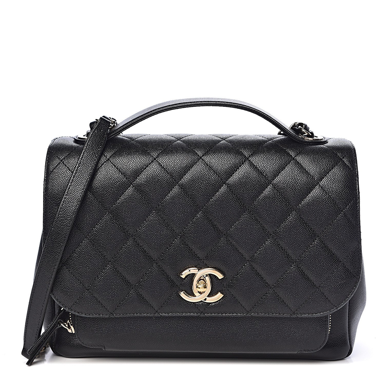 Chanel Caviar Quilted Large Business Affinity Flap Black 1 of 10