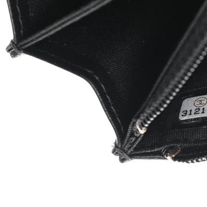 Chanel Lambskin Quilted Mini Camellia Bow Wallet On Chain WOC Black 7 of 14