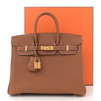 Hermes Togo Birkin 25 Gold 10 of 10