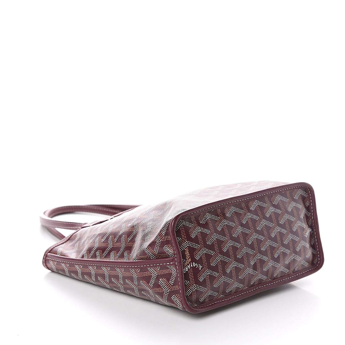 Goyardine Reversible Mini Anjou Burgundy